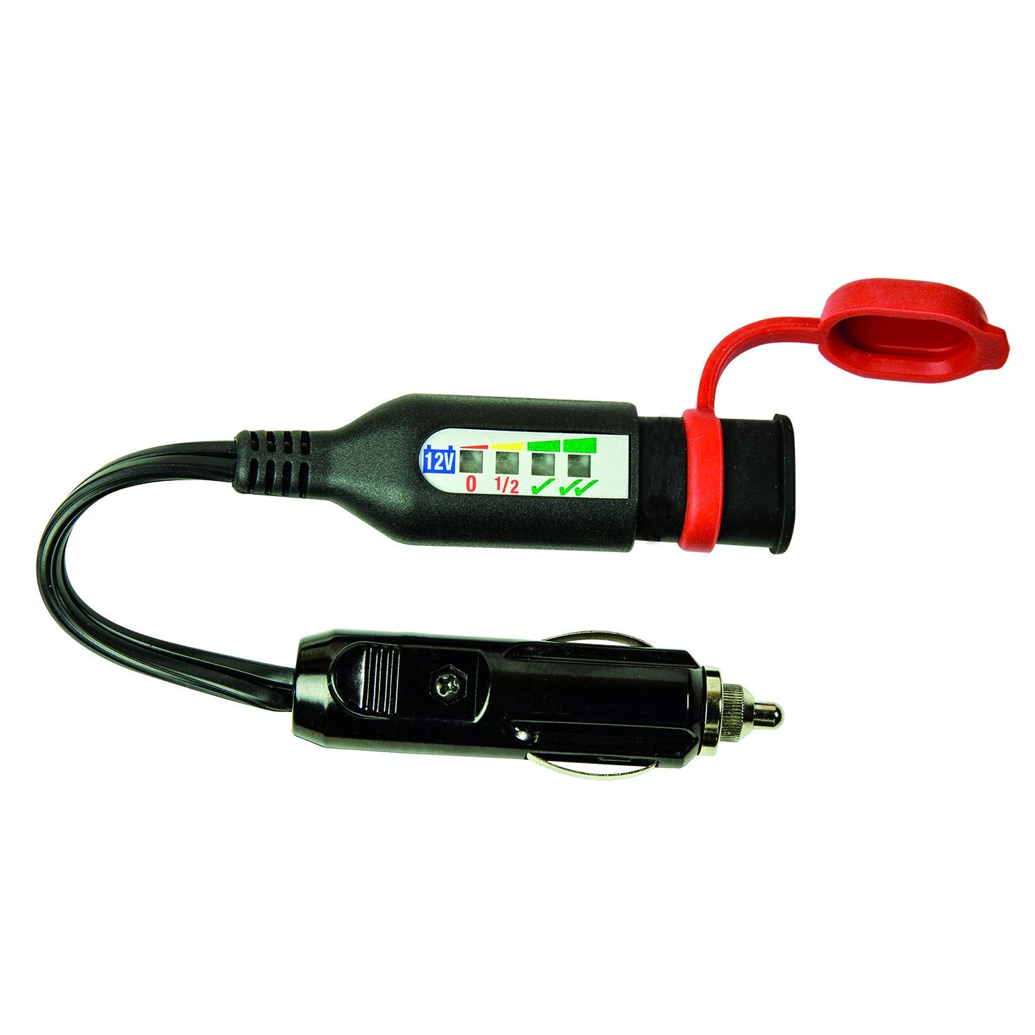 Battery status / charge system monitor OptiMATE MONITOR O-126 for 12V lead-acid, with AUTO plug