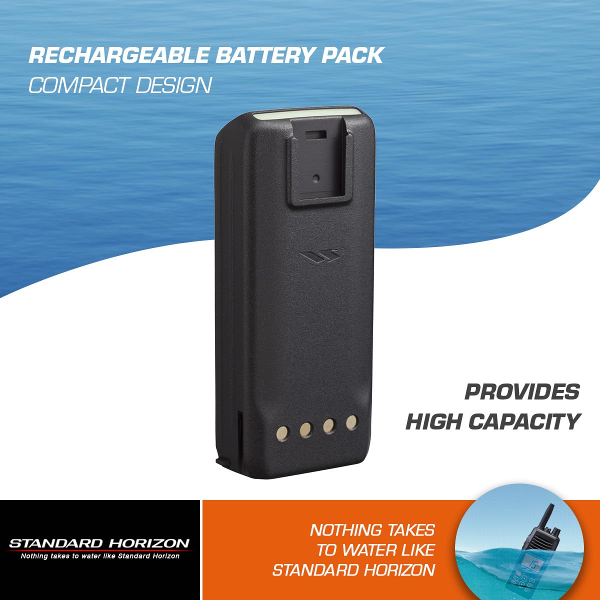 FNB-110LI Standard Horizon Battery Pack, 2300 mAh Lithium Ion