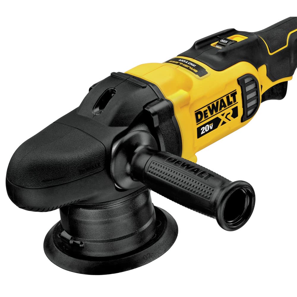 DEWALT Cordless 20V MAX* XR Polisher Kit, Variable-Speed, Random Orbit, 5-Inch (DCM848P2)