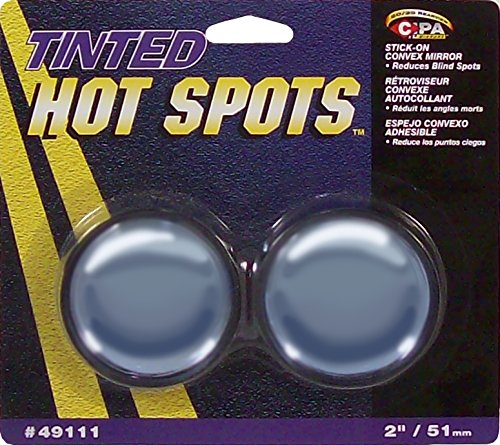 Blue Tinted CIPA 49111 2" Stick-On Convex HotSpot Mirrors