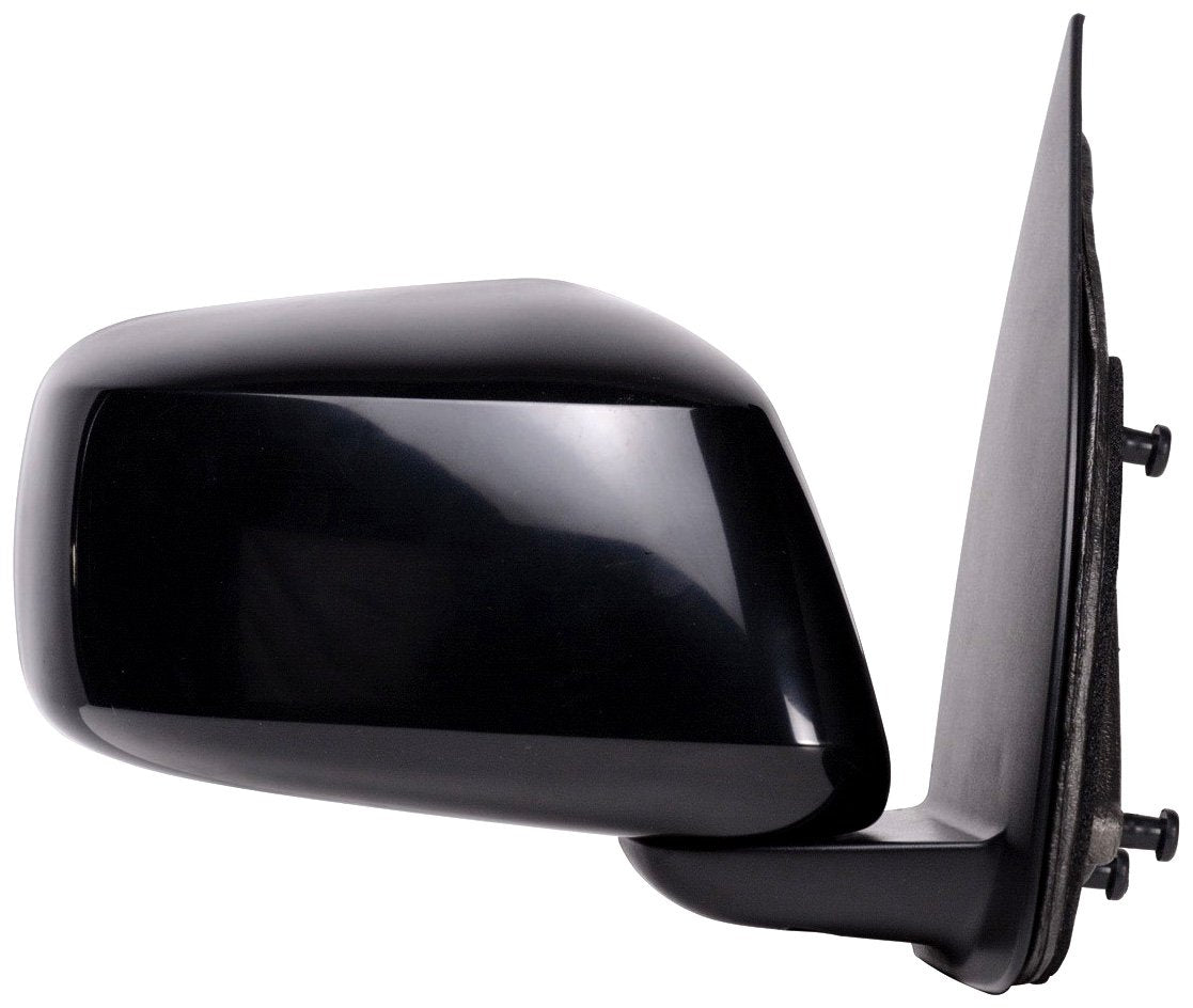 68027N Fit System - Passenger Side Mirror for Nissan Frontier (Extended/crewcab), Xterra, Black, Foldaway, Manual