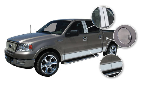ICI Proflex U-Cut Chrome Gas Tank Skin Kit UCUT-GT - 1 pc 8in x 8in ABS Chrome Laminate w/Pattern Material Universal DIY Kit