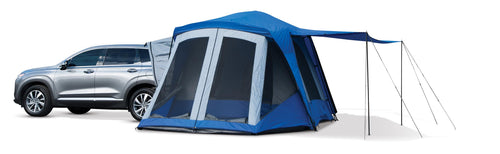 Sportz Napier SUV Tent with Screen Room | 10'x10' Vehicle Camping Tent with 7'x6' Screen Room and Awning | Fits All CUVs, SUVs, Minivans | Sleeps 6 Adults | Blue/Gray | Model 84000