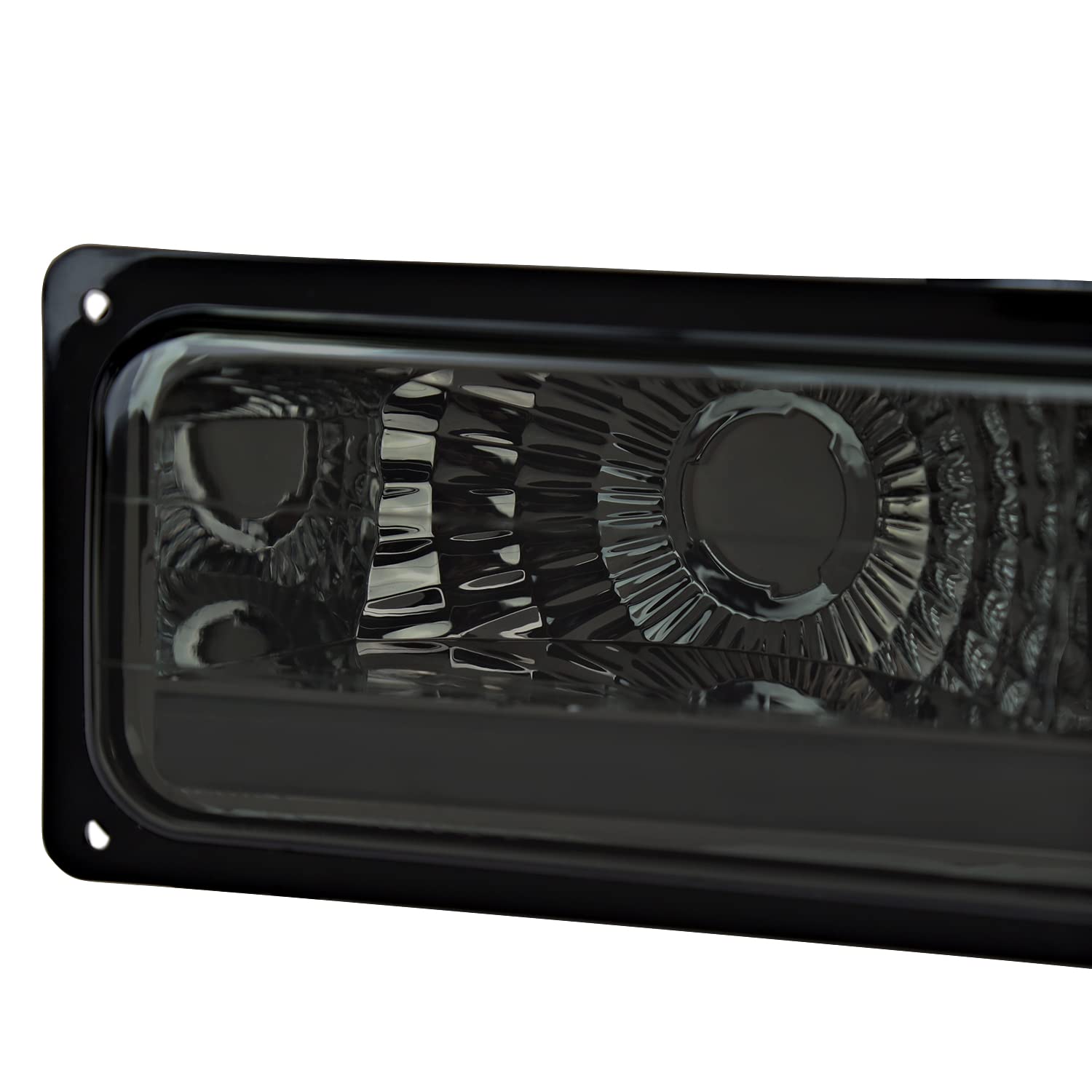 Smoke LED Bar Bumper Lights SPEC-D TUNING Compatible with 1988-1998 Chevy Silverado C10 C/K