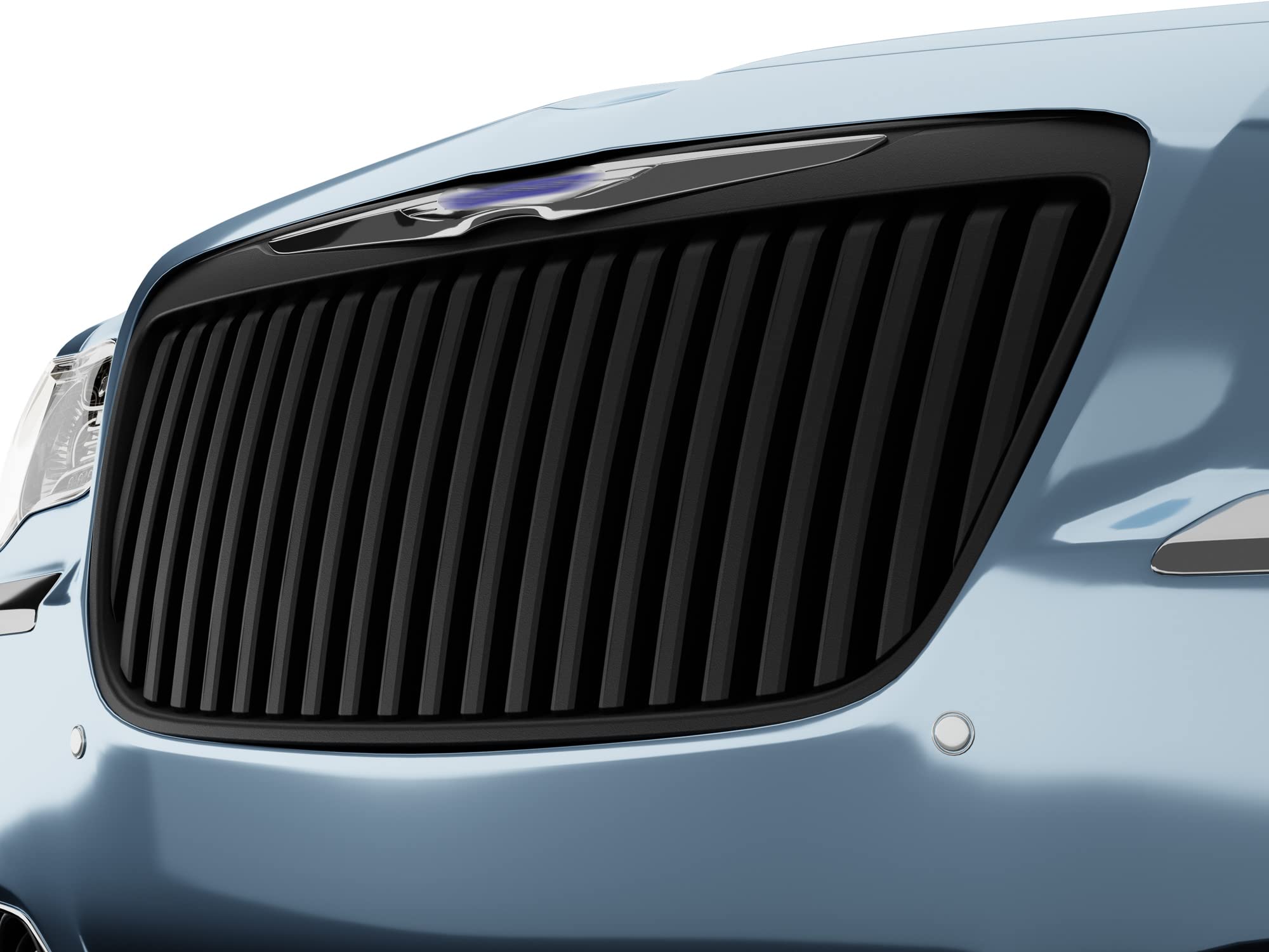 Vertical Front Hood Grille Armordillo USA 7165076 - Matte Black Fits 2011-2014 Chrysler 300/300C