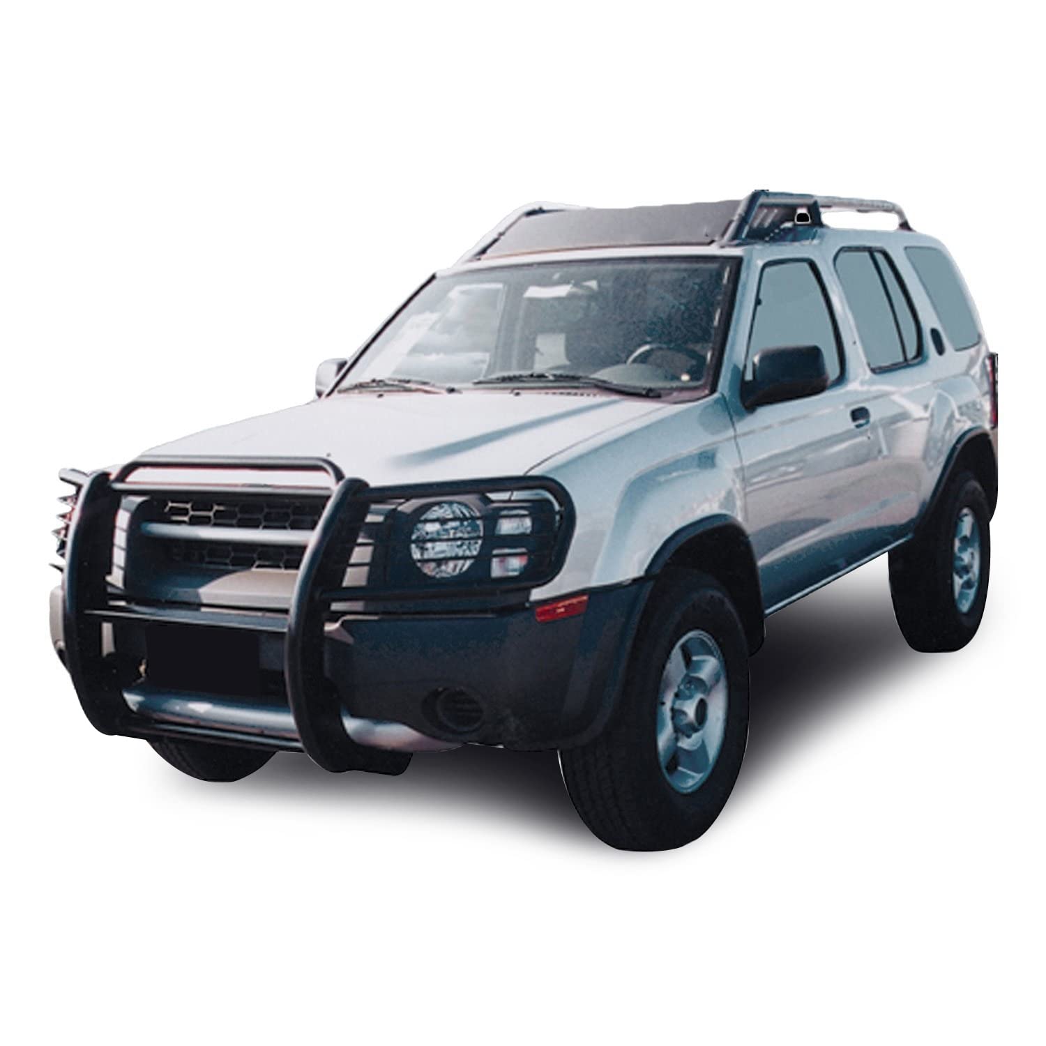 Grille Brush Black Horse Bumper Guard Modular Compatible with 2000-2004 Nissan Frontier|2000-2004 Nissan Xterra-17NI26MA
