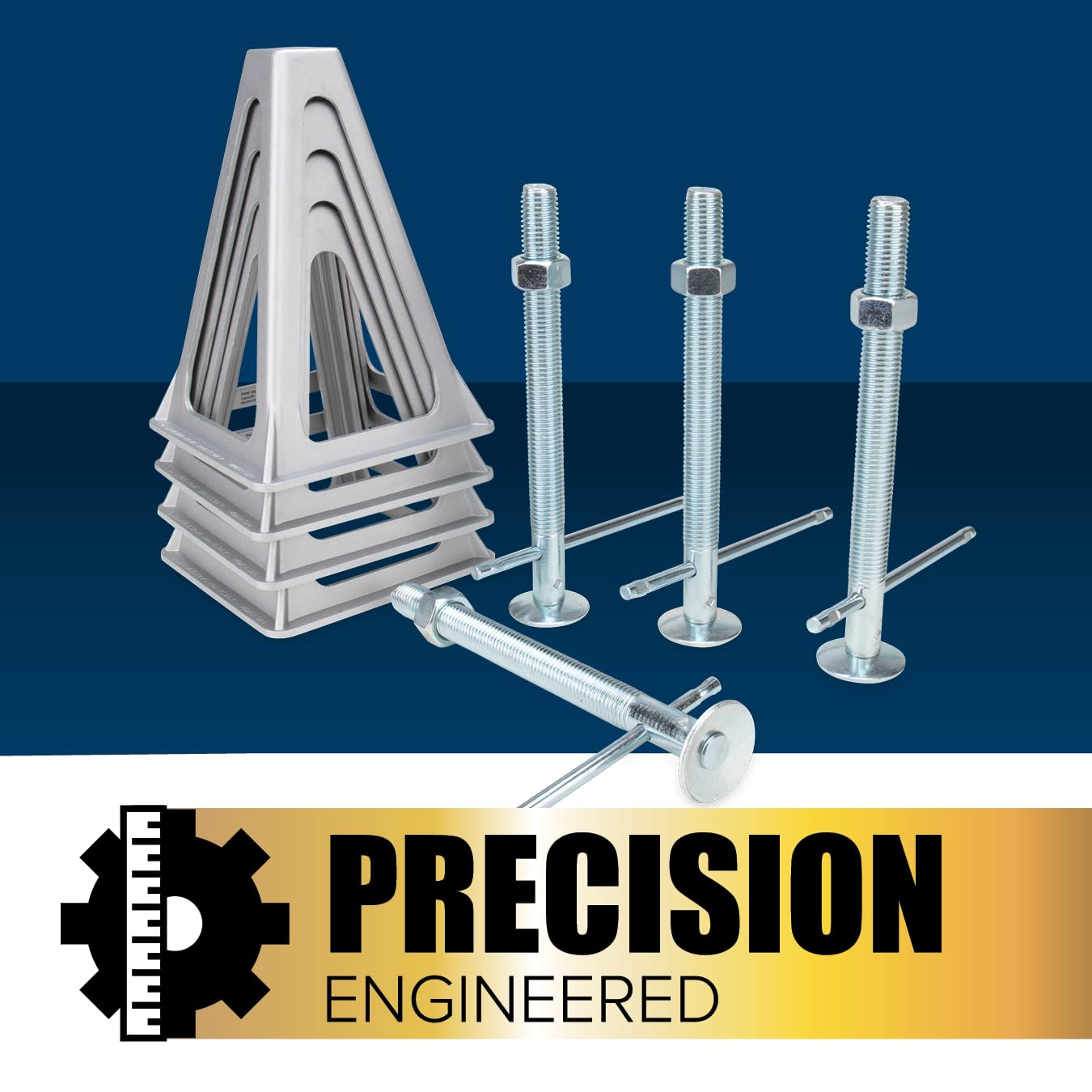 Camco Stack Jacks Aluminum — Stabilize & Position Your RV, Trailer Or Camper —Supports Up to 6,000 lb — Extends 11" - 17" — Pack of 4 (44560)