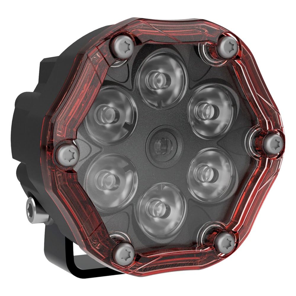 Round LED Warning Light J.W. SPEAKER, Model Trail 6 Flash