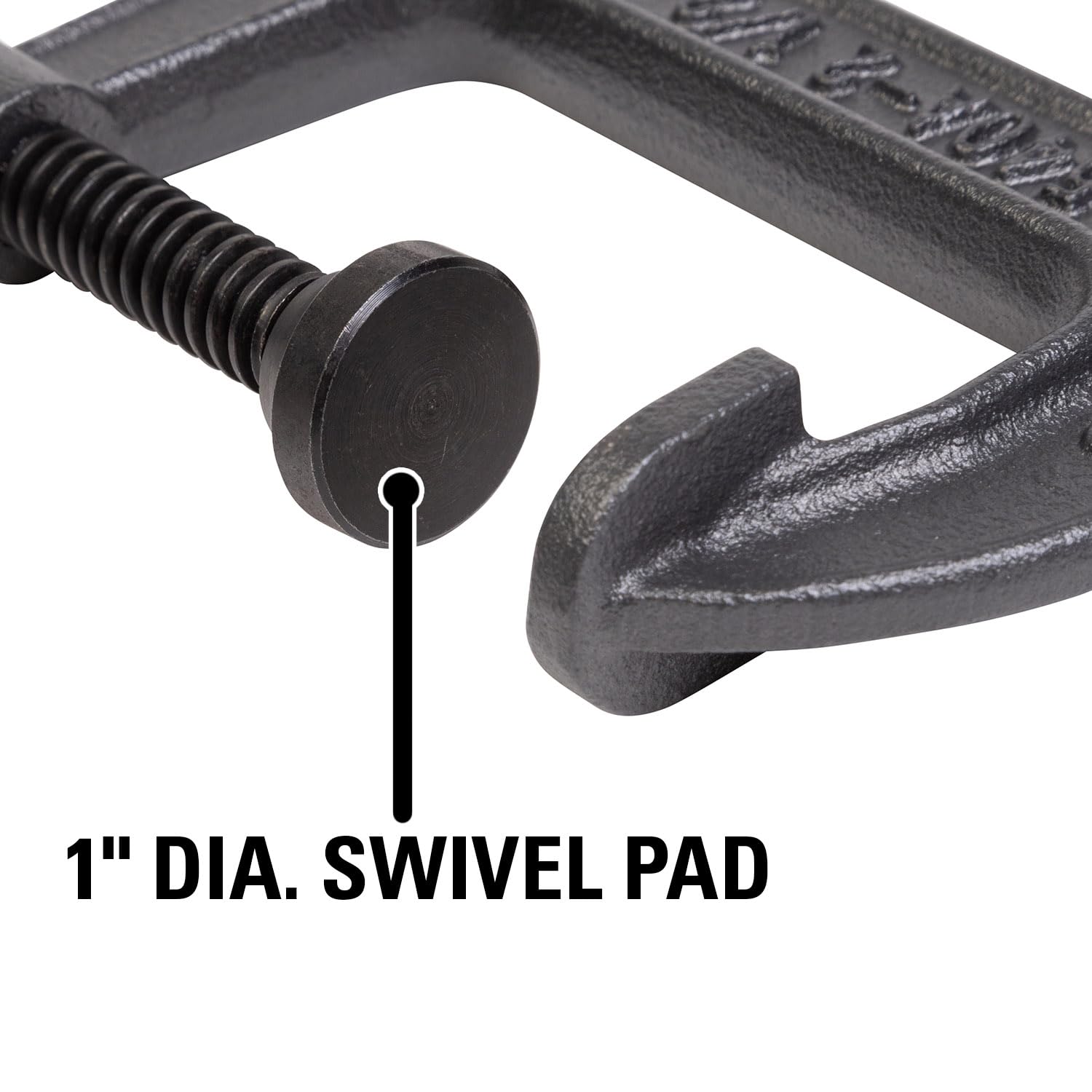 C-Clamp Wilton, 2-1/2" Opening, 1-3/4" Throat, 1110 Lbs. Clamping Force (Model 540A-2-1/2)