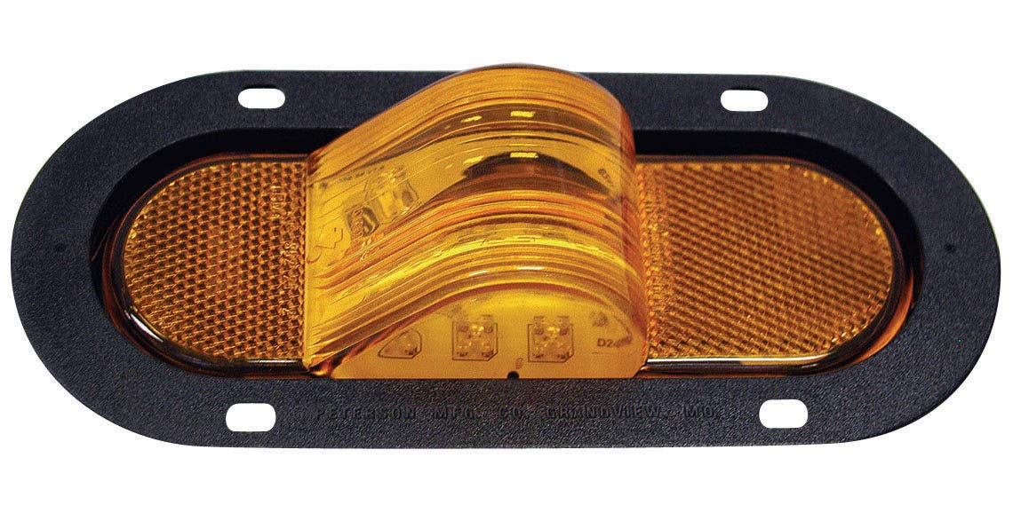 Mid-Turn/Side Marker Peterson Mfg M351AF Led Oval W/Flange