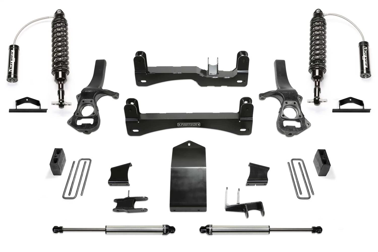 Fabtech Performance Lift System K1134DL w/Shocks 6 in. Lift Incl. Front Reservoir Coilovers And Rear Dirt Logic Shocks
