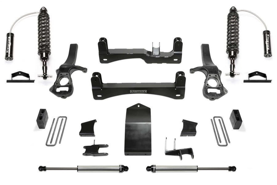 Fabtech Performance Lift System K1134DL w/Shocks 6 in. Lift Incl. Front Reservoir Coilovers And Rear Dirt Logic Shocks