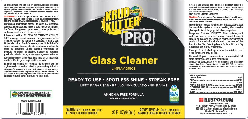 Glass Cleaner Krud Kutter Pro 352243, Gallon