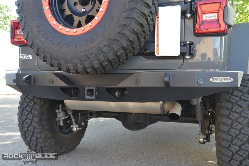 Jeep JL Rear Full Bumper For 18-Pres Wrangler JL No Tire Carrier Rigid Series Rock Slide Engineering