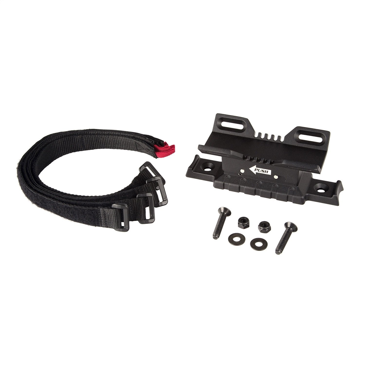 Elite Fire Extinguisher Holder | Rugged Ridge | 11238.40 | Fits 1976-1986 Jeep CJ; 1987-2024 Jeep Wrangler YJ/TJ/JK/JL; 2020-2024 Jeep Gladiator JT