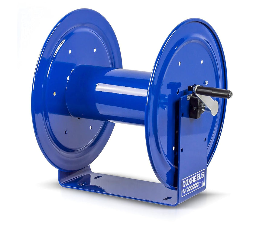 Hand Crank Hose Reel Coxreels 117-3-250 - Spool for Coiling Hoses and Cables - Rotating Storage with Hand Crank - Steel Manual Air Hose Reel - 17 x 18.25 x 18 Inches
