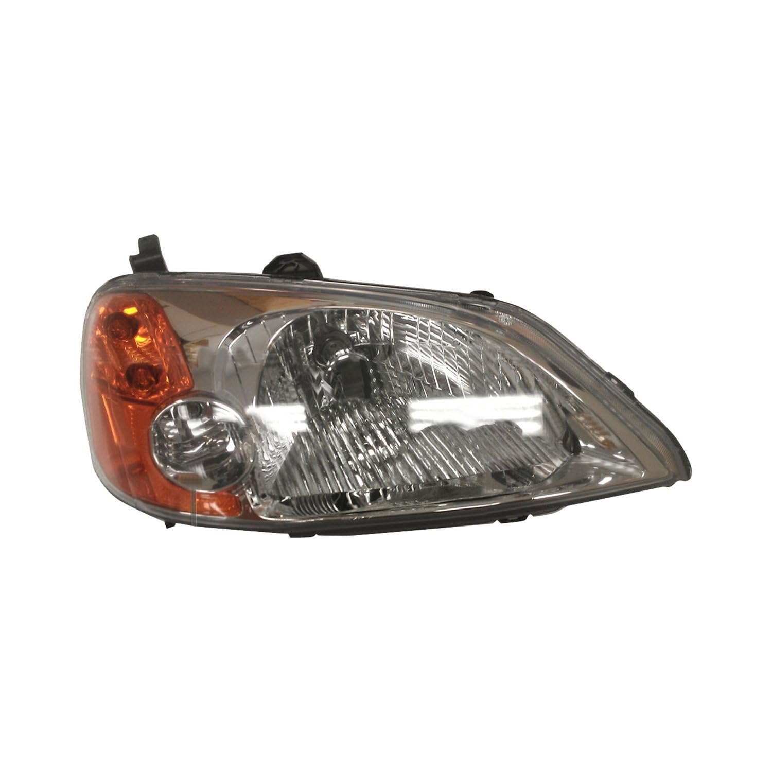 Right TYC Headlight Assembly Compatible with 2001-2003 Honda Civic