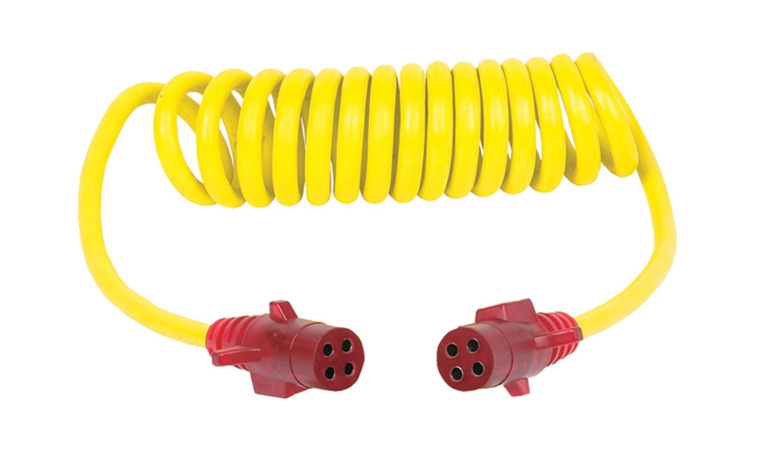 Hopkins 47045 Towing Solutions Endurance Flex-Coil 4 Pole Round to 4 Pole Round Adapter with Nite-Glow