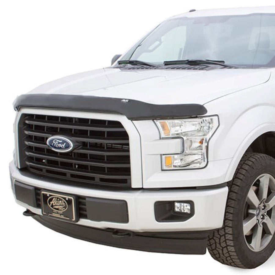 Bugflector Hood Shield / Protector Auto Ventshade [AVS] | Fits 1987 - 1991 Ford F-150 F-250 F-350 Bronco | High Profile Bug Deflector - 1 pc., Dark Smoke | 23068