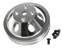 Polished Aluminum Trans-Dapt 6055 Crankshaft Pulley
