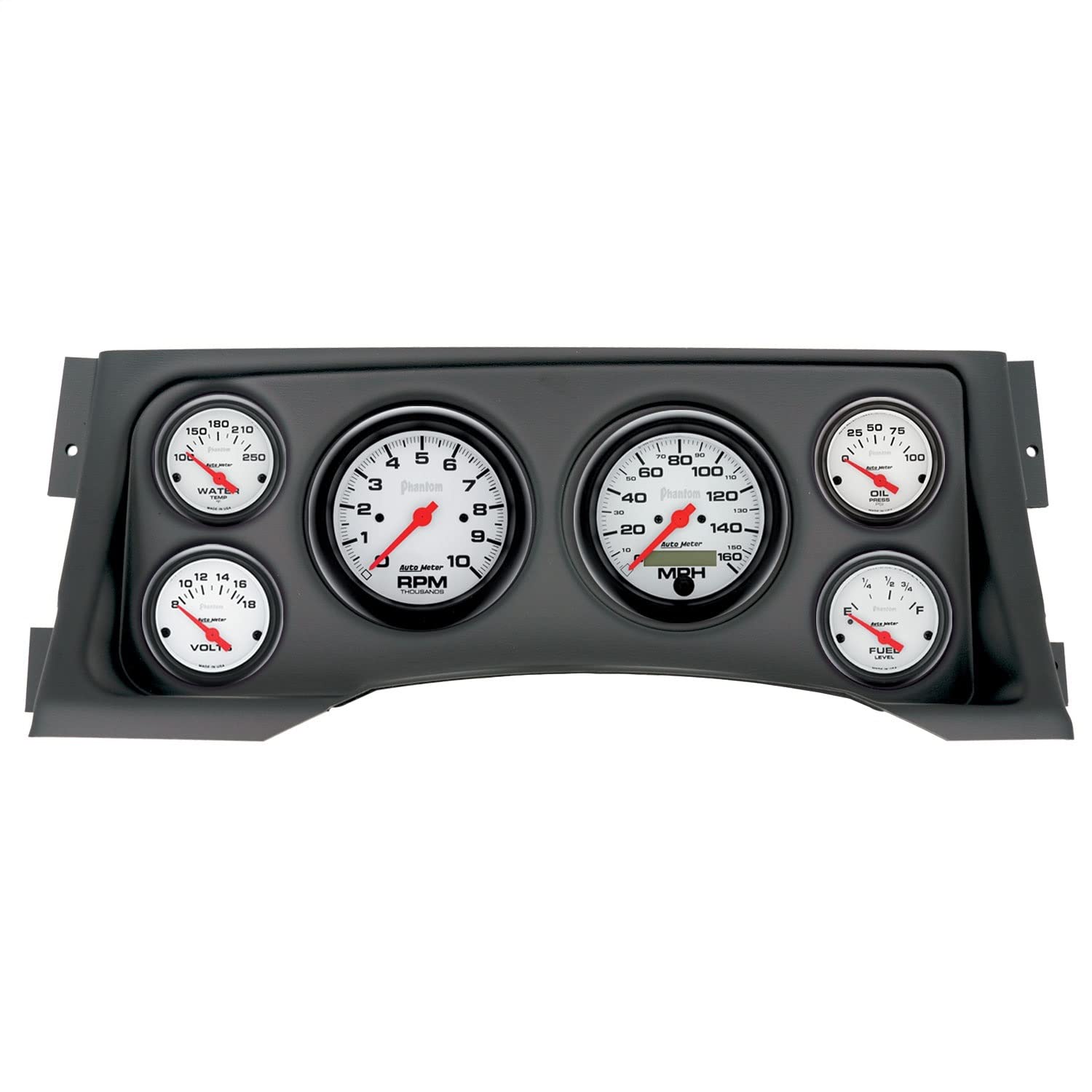 AutoMeter Dash Kit Direct Fit, (3 3/8" X2, 2 1/16" X4), Chevy/Gmc Truck 95-98, Phantom (2928-09)