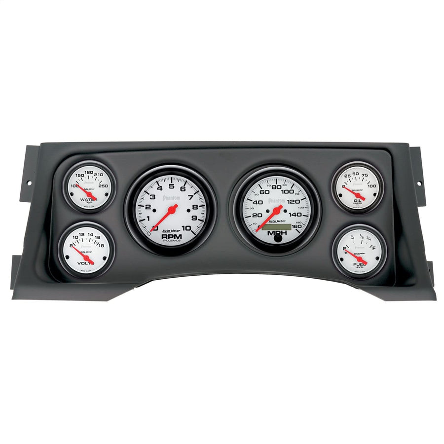 AutoMeter Dash Kit Direct Fit, (3 3/8" X2, 2 1/16" X4), Chevy/Gmc Truck 95-98, Phantom (2928-09)