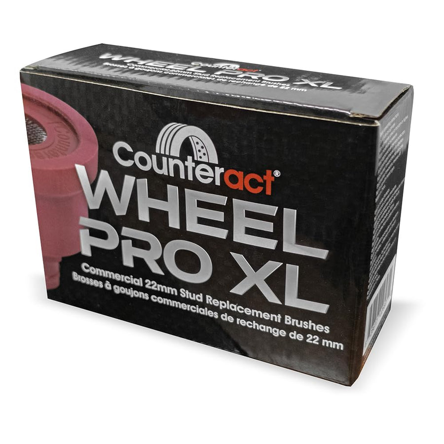 Counteract 22mm WPXL-SB22 Wheel Pro XL Stud Brush -6 pk - Clip in