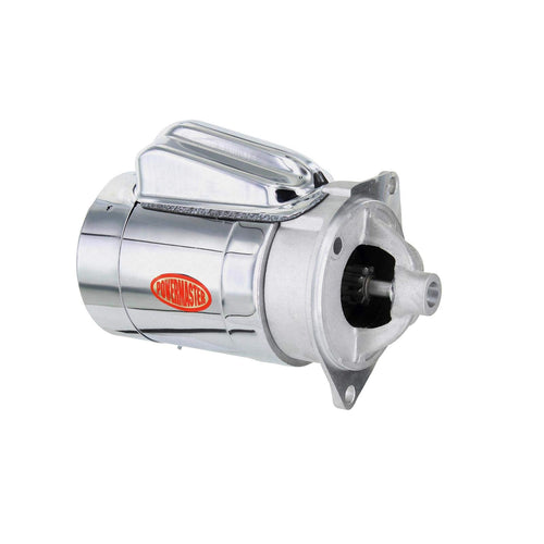 Chrome Powermaster 13132 Alternator (4.5" [SB] with natural DE 2 Ear Mating All M/T with 164T Flywheel 3/8" Depth)