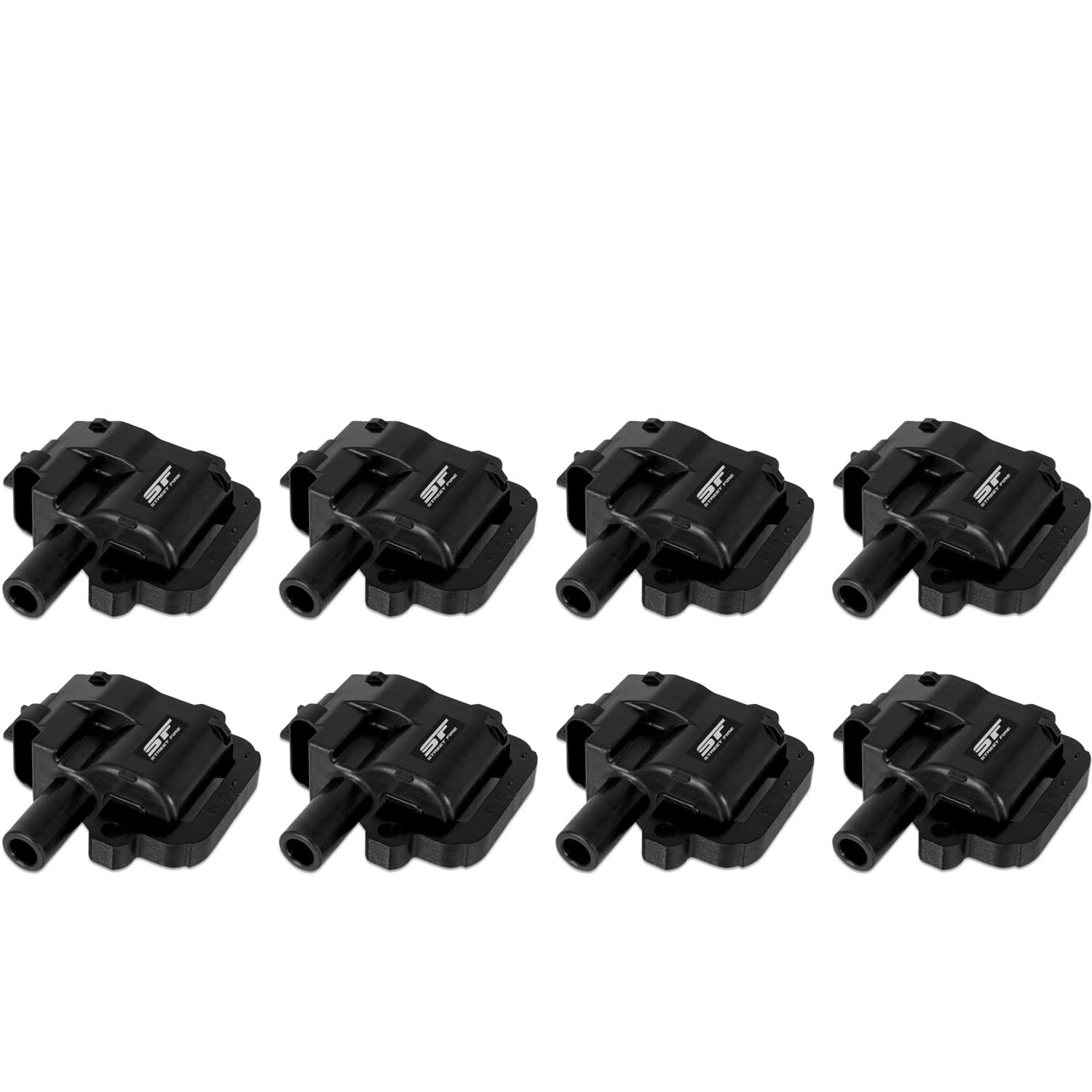 8-Pack MSD Street Fire 55088 Ignition Coils - Black