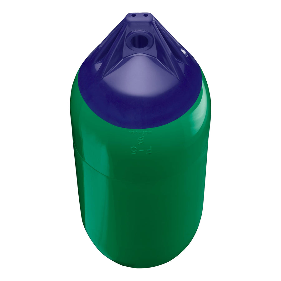 Polyform F-5 Standard Boat Fender F-Series - Forest Green Blue Ropehold