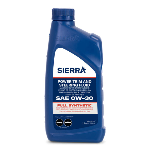 18-9702-2 Sierra International Full Synthetic Power Steering Fluid SAE 0W-30-1 Quart