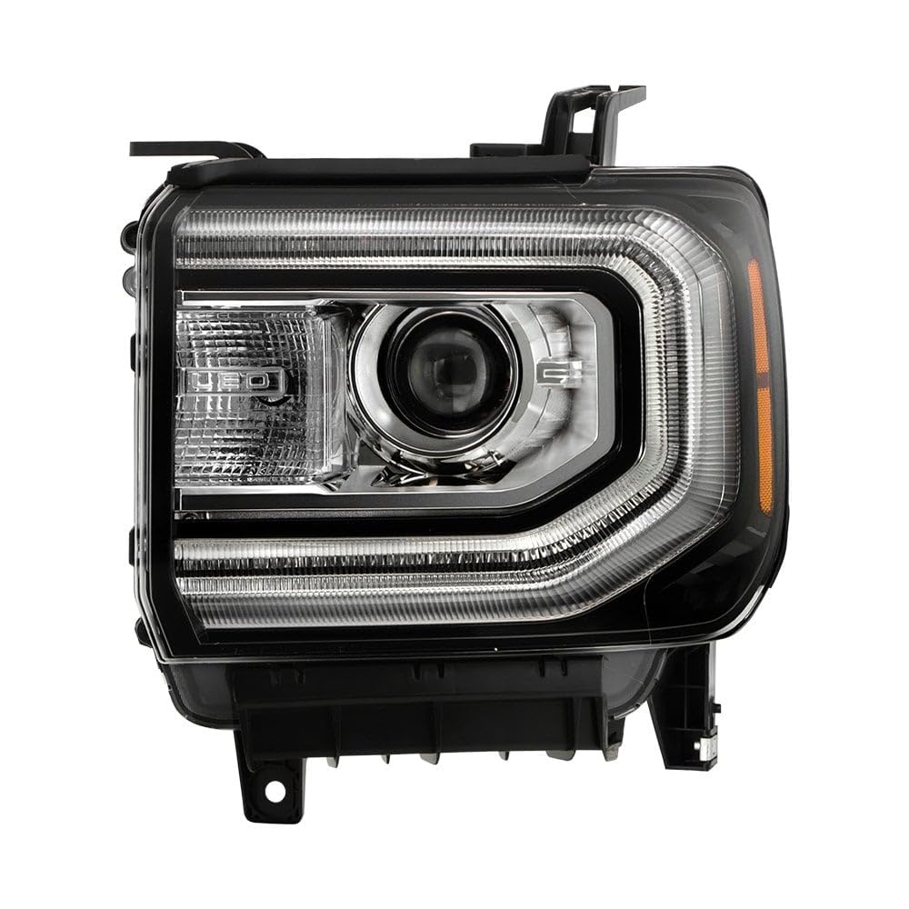 GMC Sierra 16-18 1500 / Spyder 19 1500 Limited HID Model w/LED DRL Projector Headlight - OE Left
