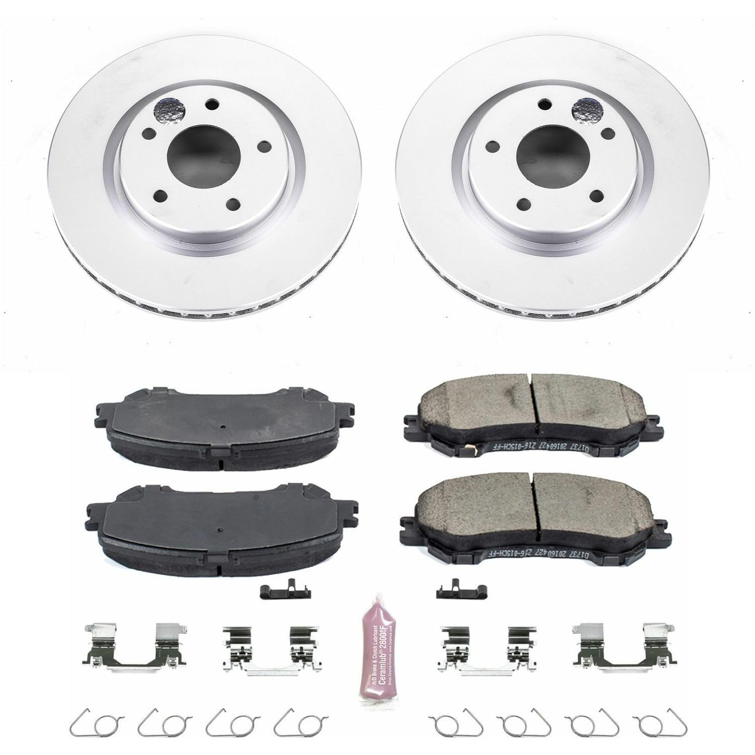 Power Stop Front CRK7036 Z17 Evolution Geomet Coated Brake Kit For Nissan Rogue 2014-2020, Nissan Rogue Sport 2017-2022 [Model Specific]