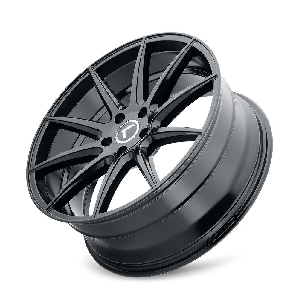 KR193 Turismo Black KRAZE Wheel with Gloss (17 x 8. inches /5 x 108 mm, 38 mm Offset)