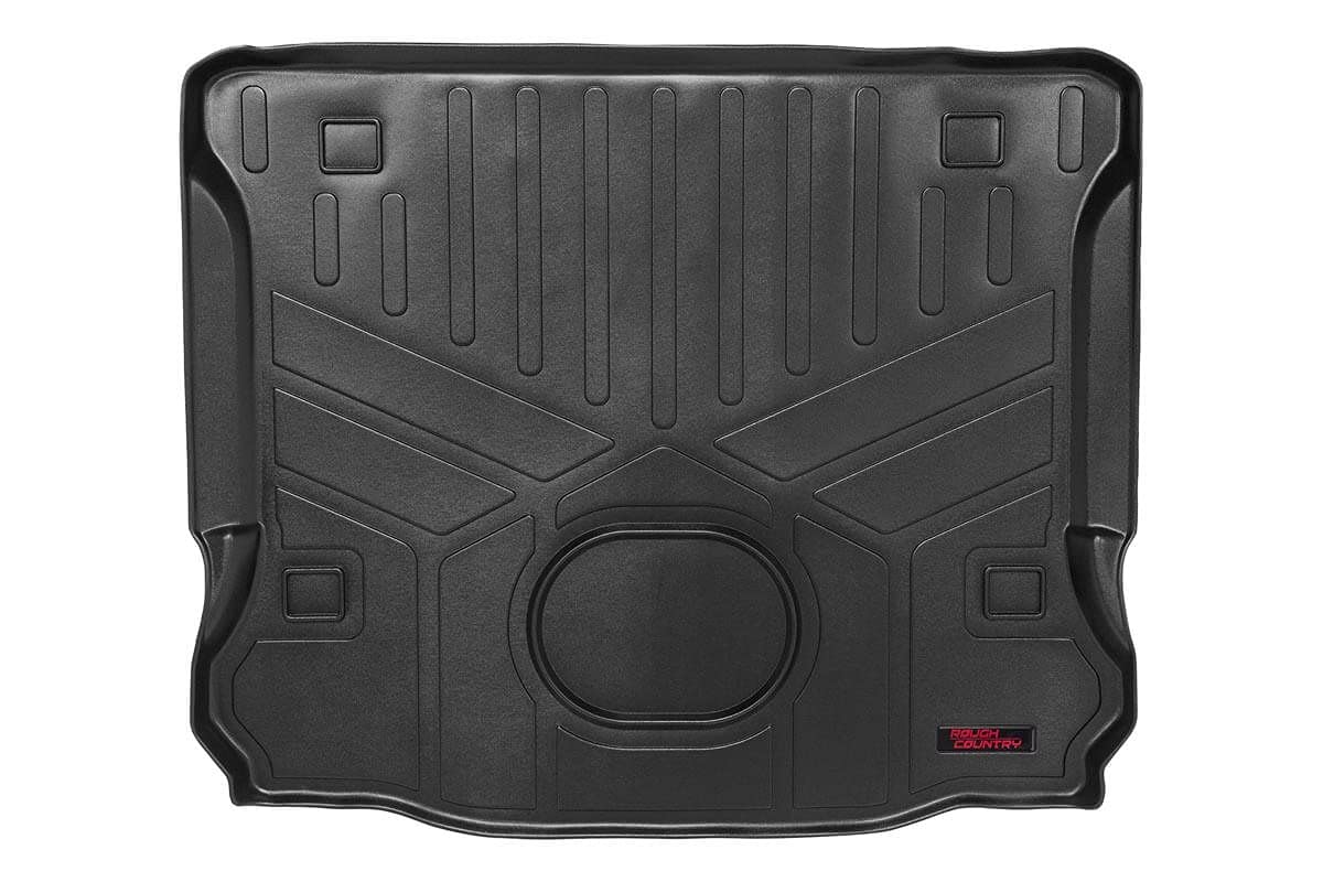 Rough Country Cargo Mat Rear for 2015-2018 Jeep Wrangler JK Unlimited - M-6155 Black