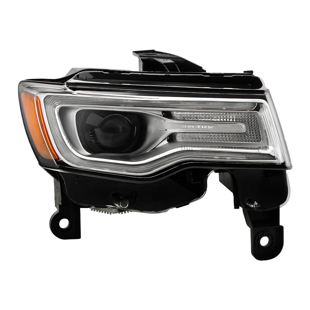Jeep Grand Cherokee Spyder (POE) 17-21 (Fit HID Model) w/Auto Leveling LED DRL Headlight (Low D3S High D3S) - OE Black Right