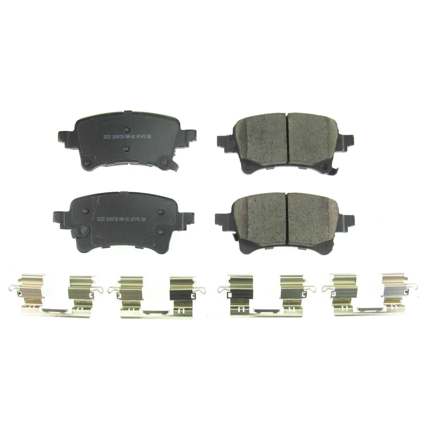 Power Stop Brake Kit Rear For Jeep Gladiator 2020-25 | Jeep Wrangler 2021-25 - Ceramic Brake Pads With Installation Hardware, 17-2233