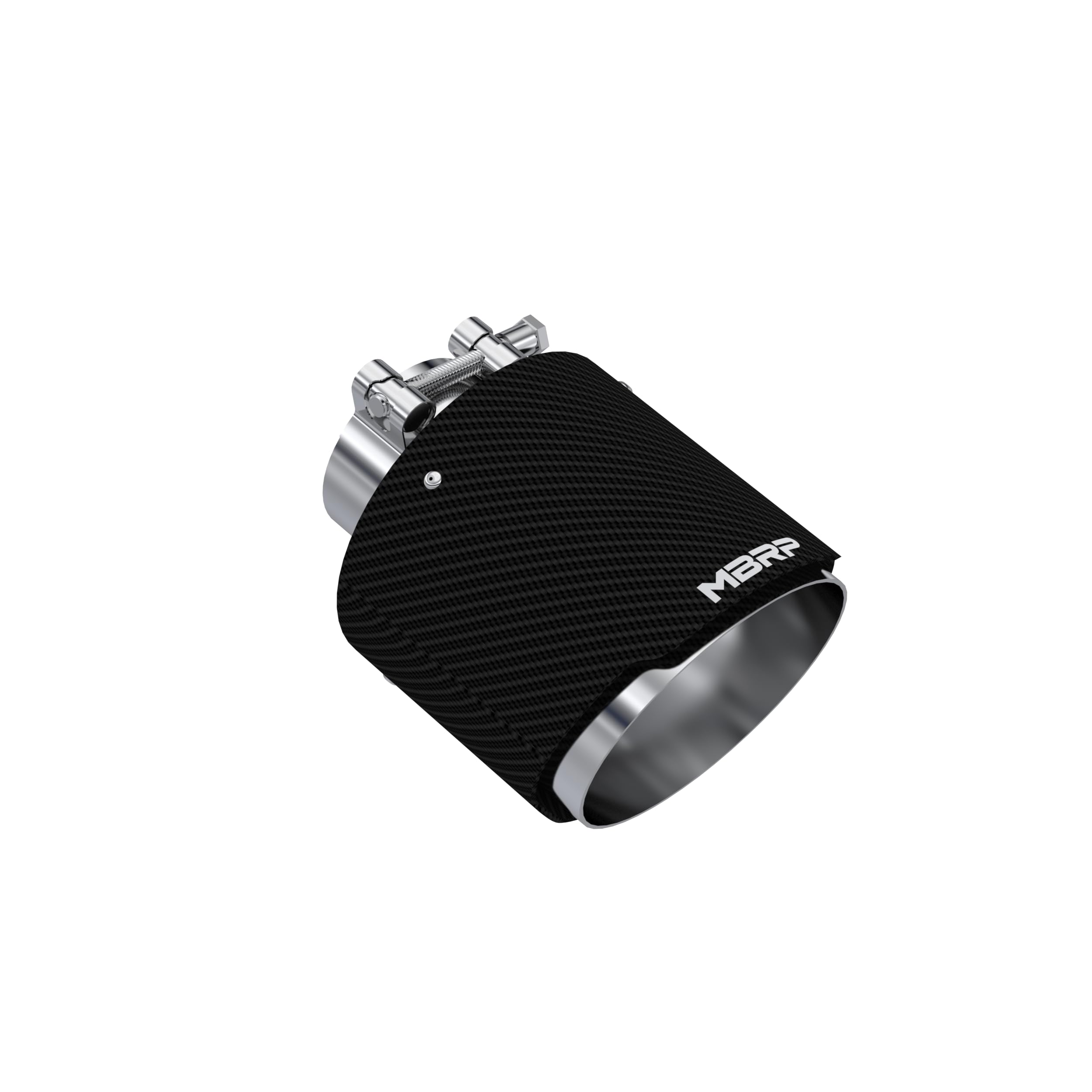 MBRP Carbon Fiber Tip Universal 2.5in ID / 5in OD Out / 6.5in Length Angle Cut Dual Wall