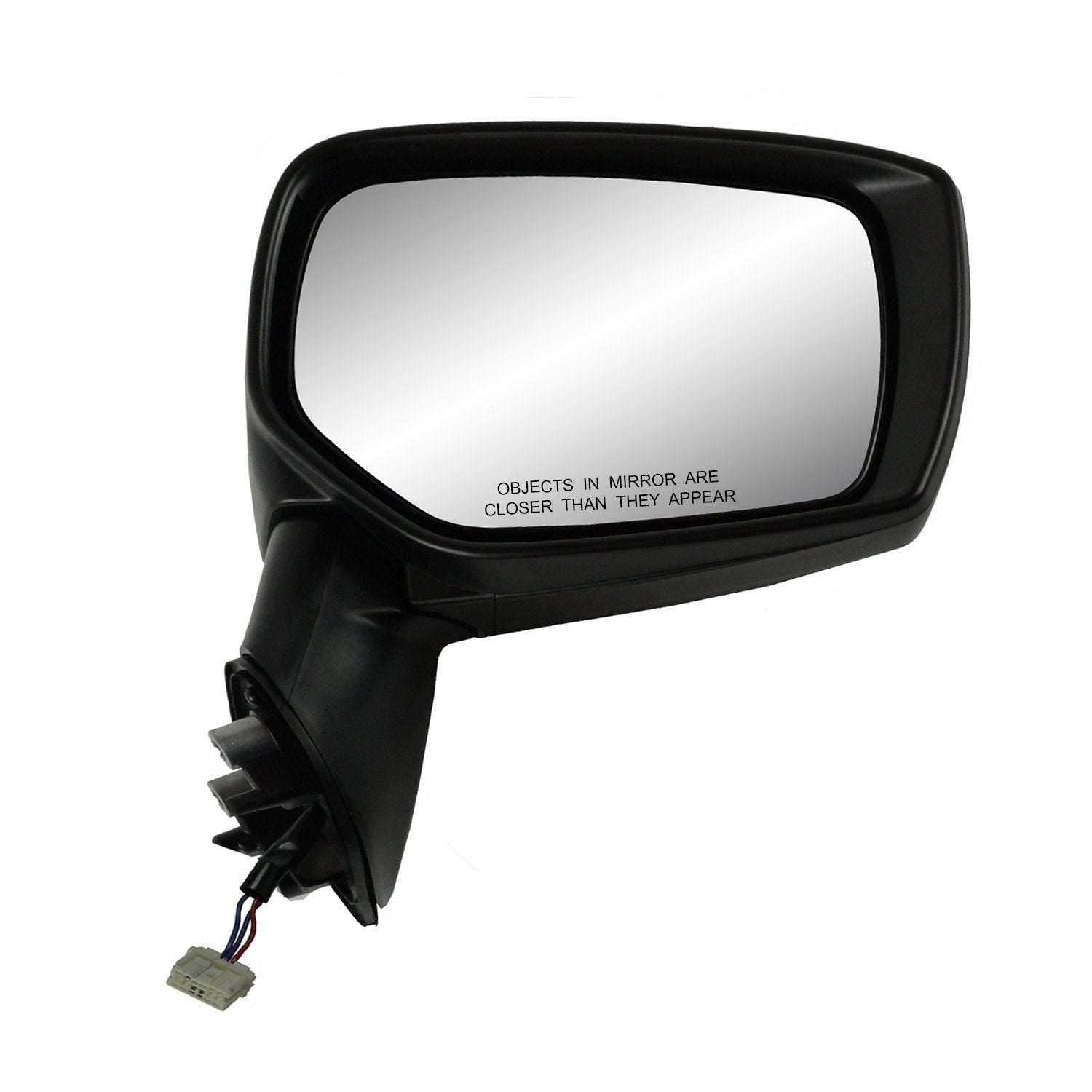 Side Passenger Mirror for Subaru Crosstrek, Hybrid, Impreza Sedan/Wagon, Textured Black, Foldaway, Power