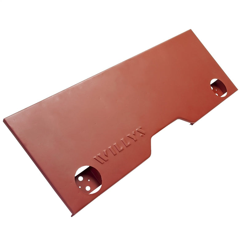 Omix-Ada DMC-2758 | Body Panel, Rear, Willys Script | OE Reference: MTP002 | Fits 1941-1945 Willys MB