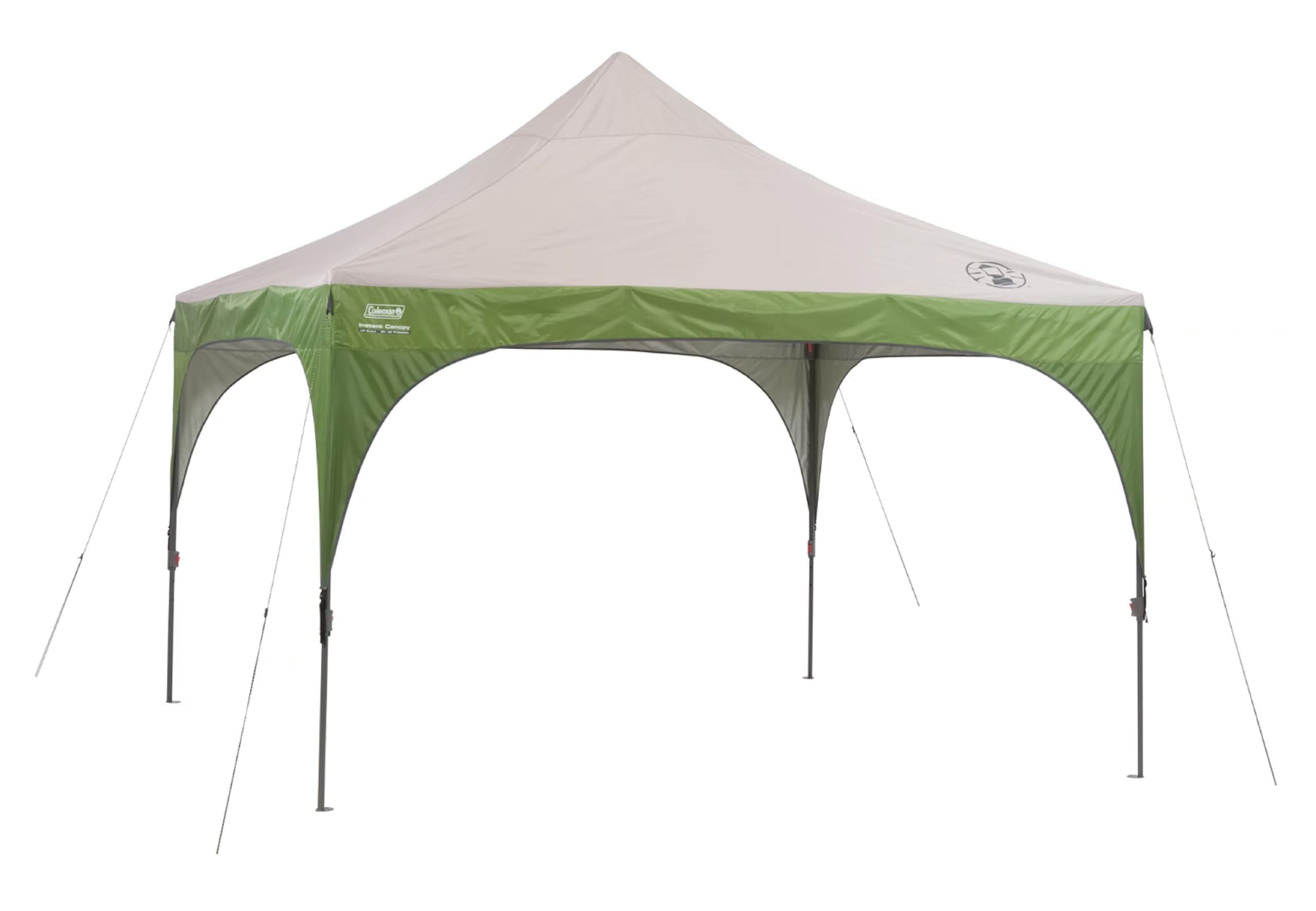 Coleman Sun Shelter Canopy with Instant Setup, Wheeled Carry Bag Sets Up in About 3 Mins, 7x5ft, 10x10ft, or 12x12ft for Sporting Events, Tailgating, Camping, & More