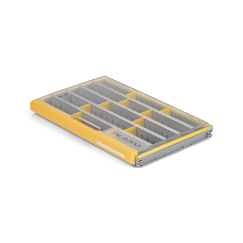 Plano 3700 EDGE Premium Thin Tackle Utility Box, Clear and Yellow, Waterproof and Rust-Resistant Bait and Tackle Box Storage Organization