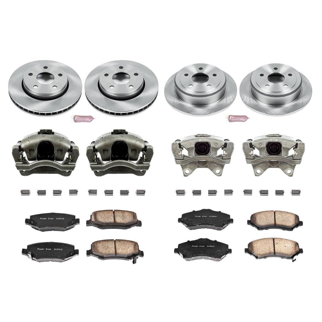 Power Stop Brake Kit Autospecialty For 2007-2010 2011 2012 2013 2014 2015 2016 2017 2018 Jeep Wrangler Replacement Brake Kit with Calipers KCOE2798