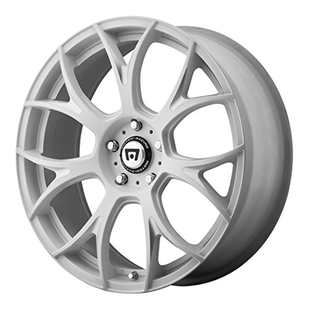 White Motegi Racing MR126 Wheel with Milled Accents (20x8.5"/5x120mm, +38mm offset)