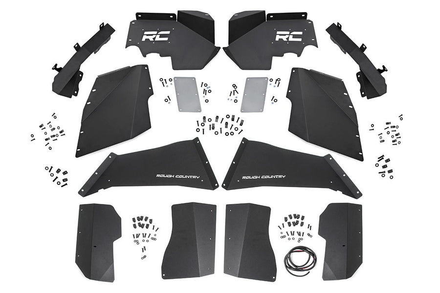 Rough Country Inner Fenders Front & Rear for 2007-2018 Jeep Wrangler JK - 10511