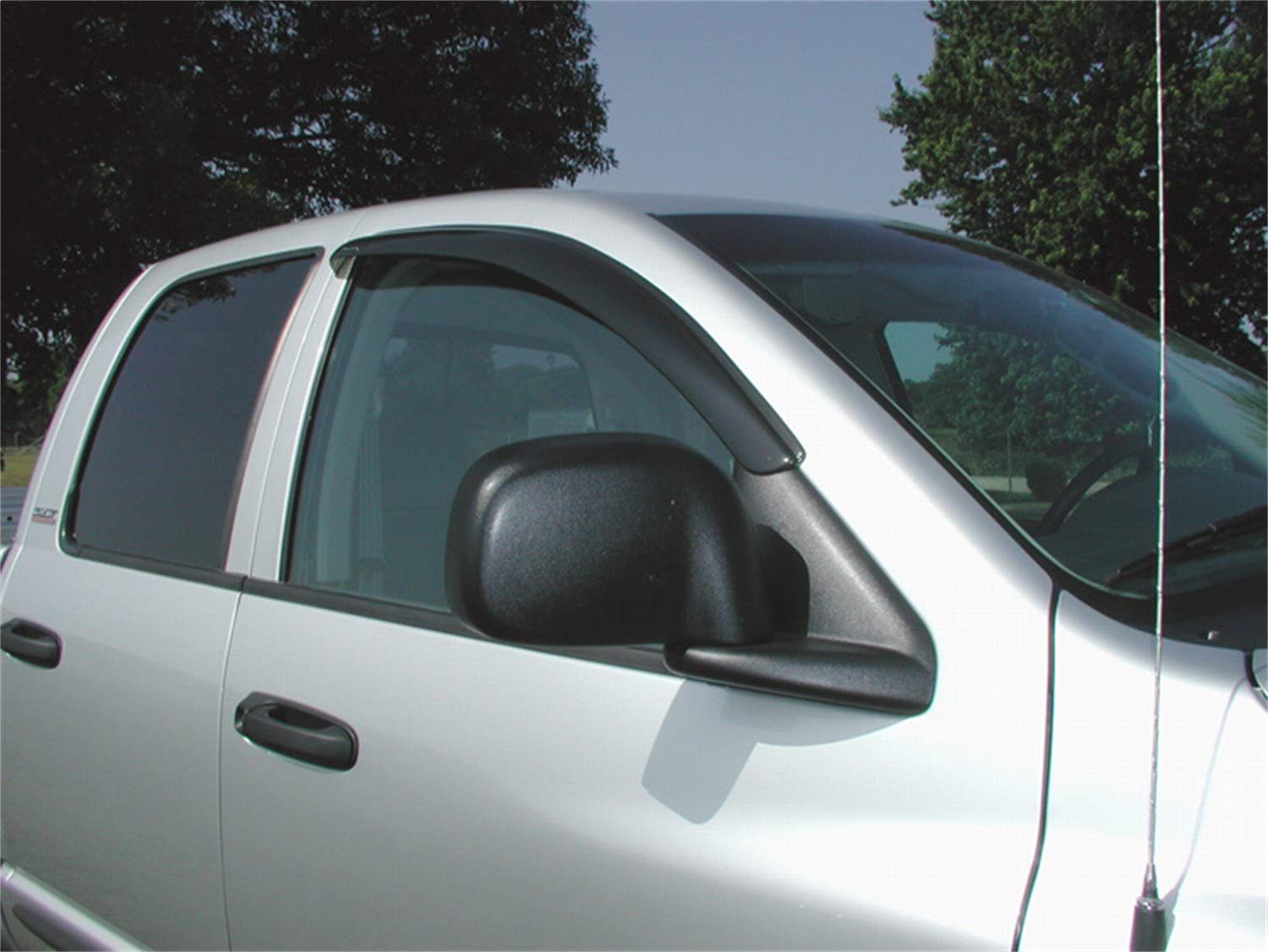 Outside Mount Ventvisors - Tape-Onz | Stampede Products | Fits 2006 - 2008 Lincoln Mark LT Crew Cab, Smoke | 4 pcs., 6158-2