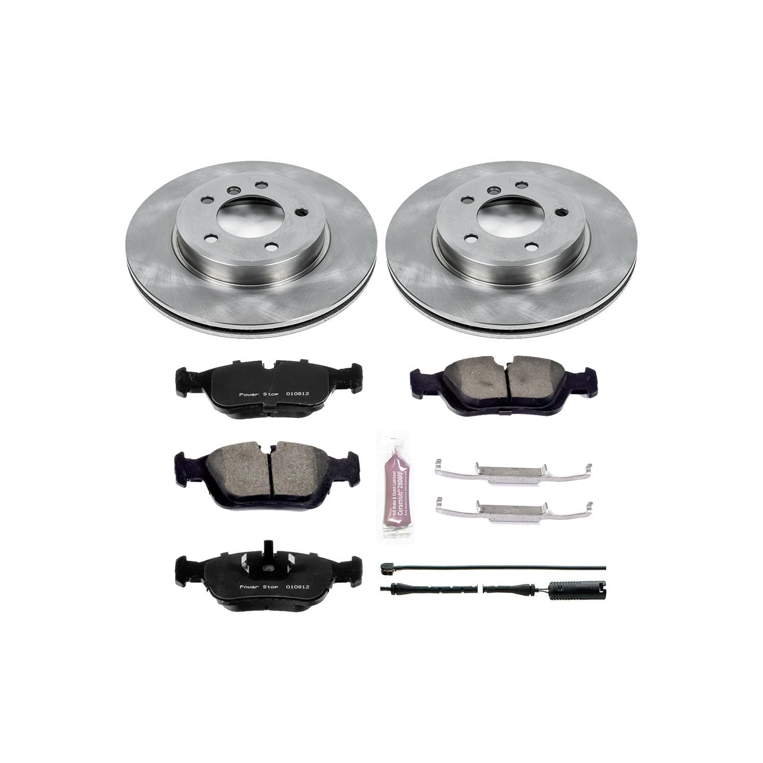 Power Stop Autospecialty KOE867 Front Replacement Brake Kit-OE Brake Rotors & Ceramic Brake Pads