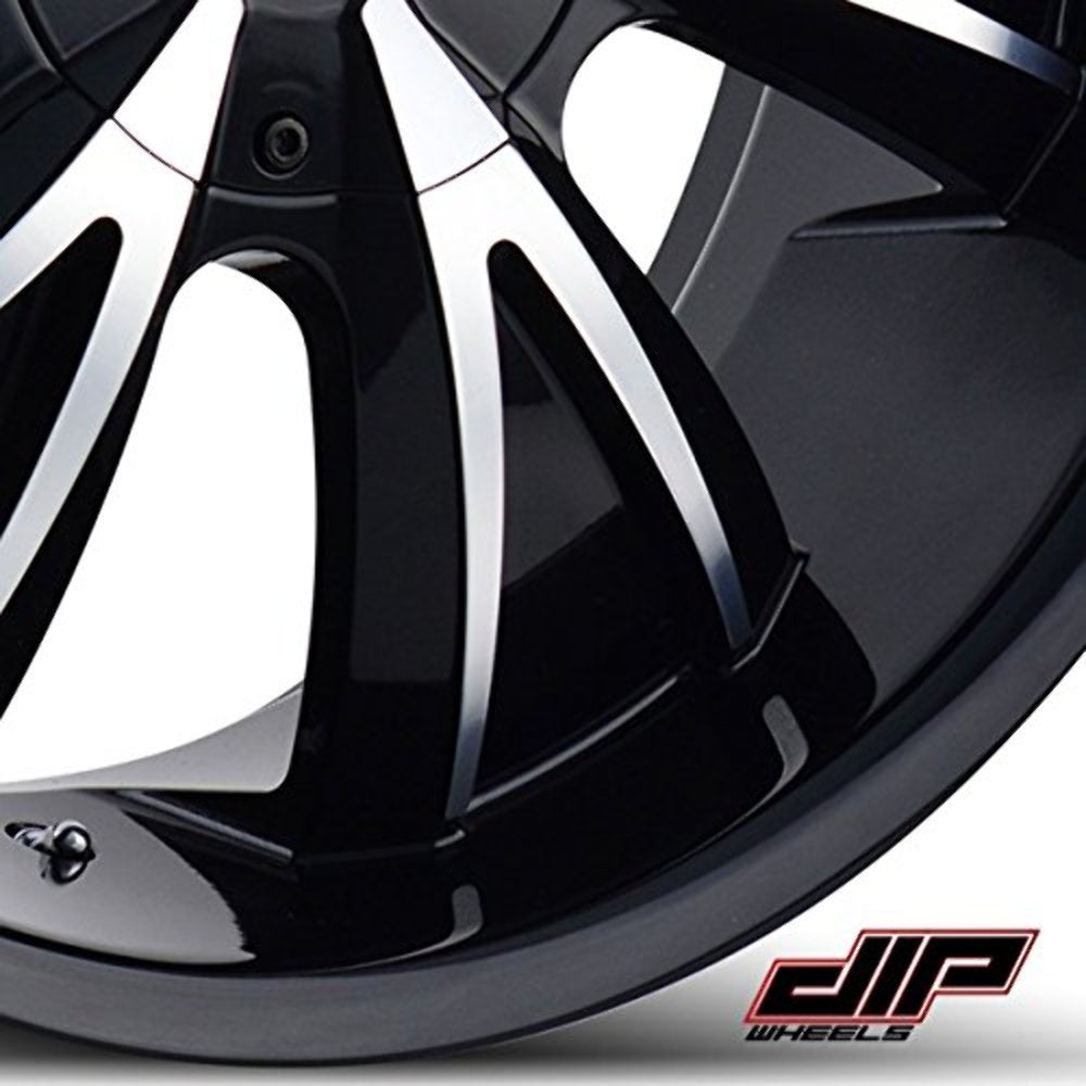 DIP Vibe D38-2811B Wheel with Machined Finish (20x8.5"/5x72.644mm, 35mm offset)
