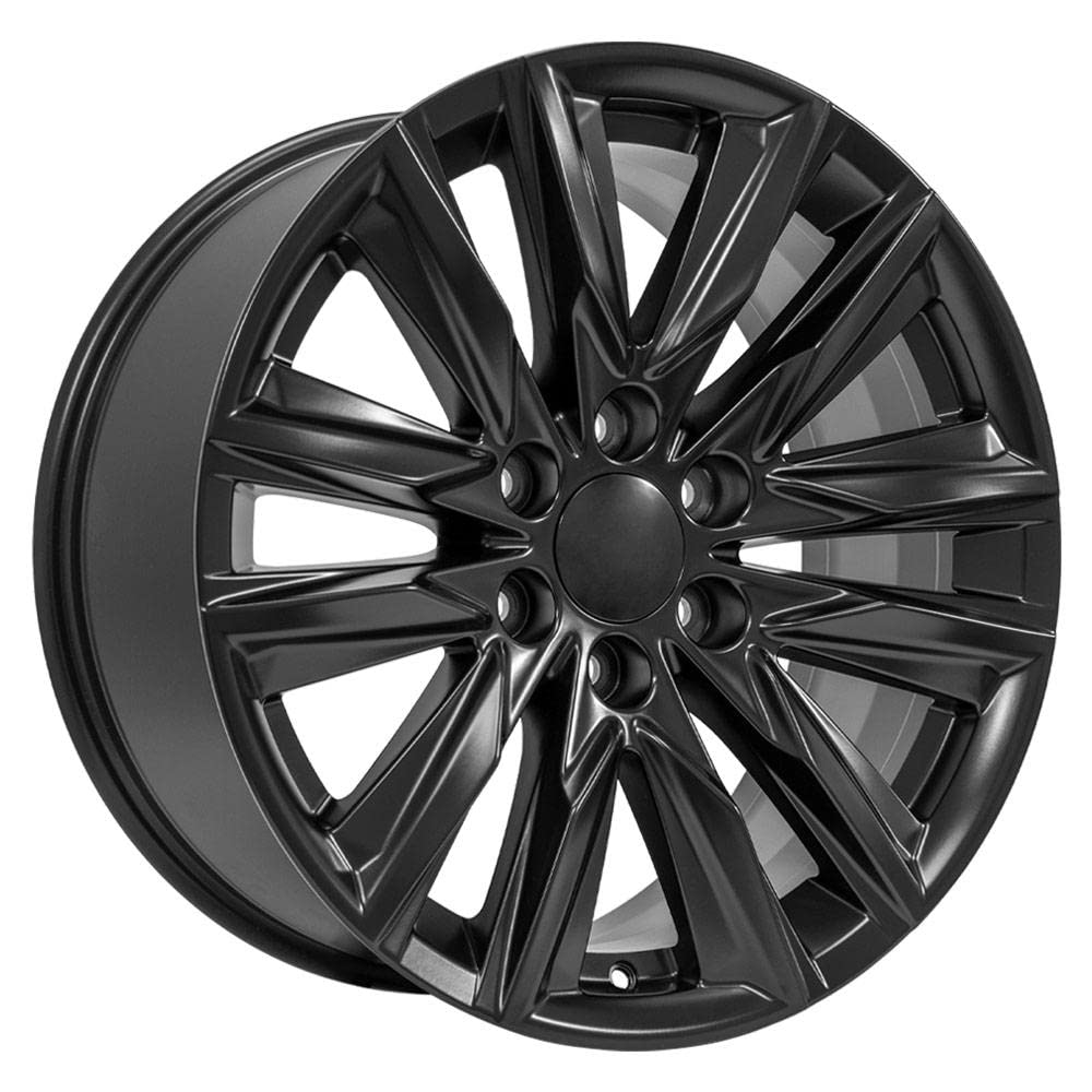 20 Inch OE Wheels CA91 Rim Fits Escalade Sport Style 6x139.7 20x9 Satin Black - Hollander 4869 (1)