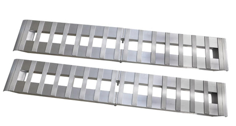 GEN-Y Hitch Heavy Duty GH-102595 Foldable Aluminum Loading Ramps for Motorcycle, Dirt Bike, Golf Cart, UTV, ATV - 8FT Length, Folds to 4FT - 6,000 LB Max Load per Pair